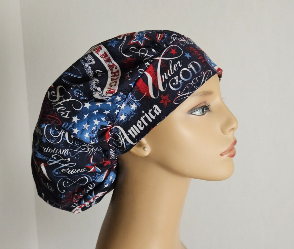 Bouffant Scrub Cap - Patriotic