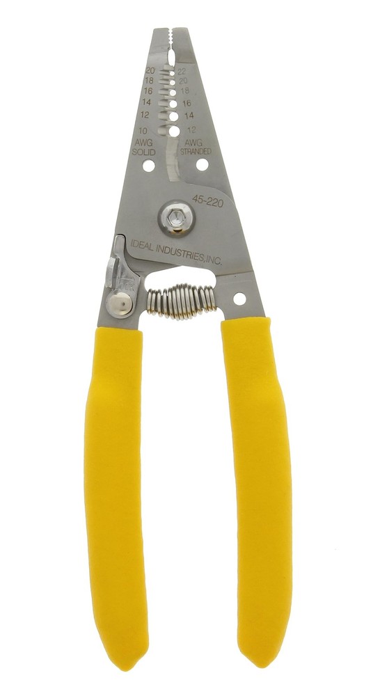 IDEAL Electrical 45-220 T-Stripper Wire Stripper, 10-20 AWG Solid, Black