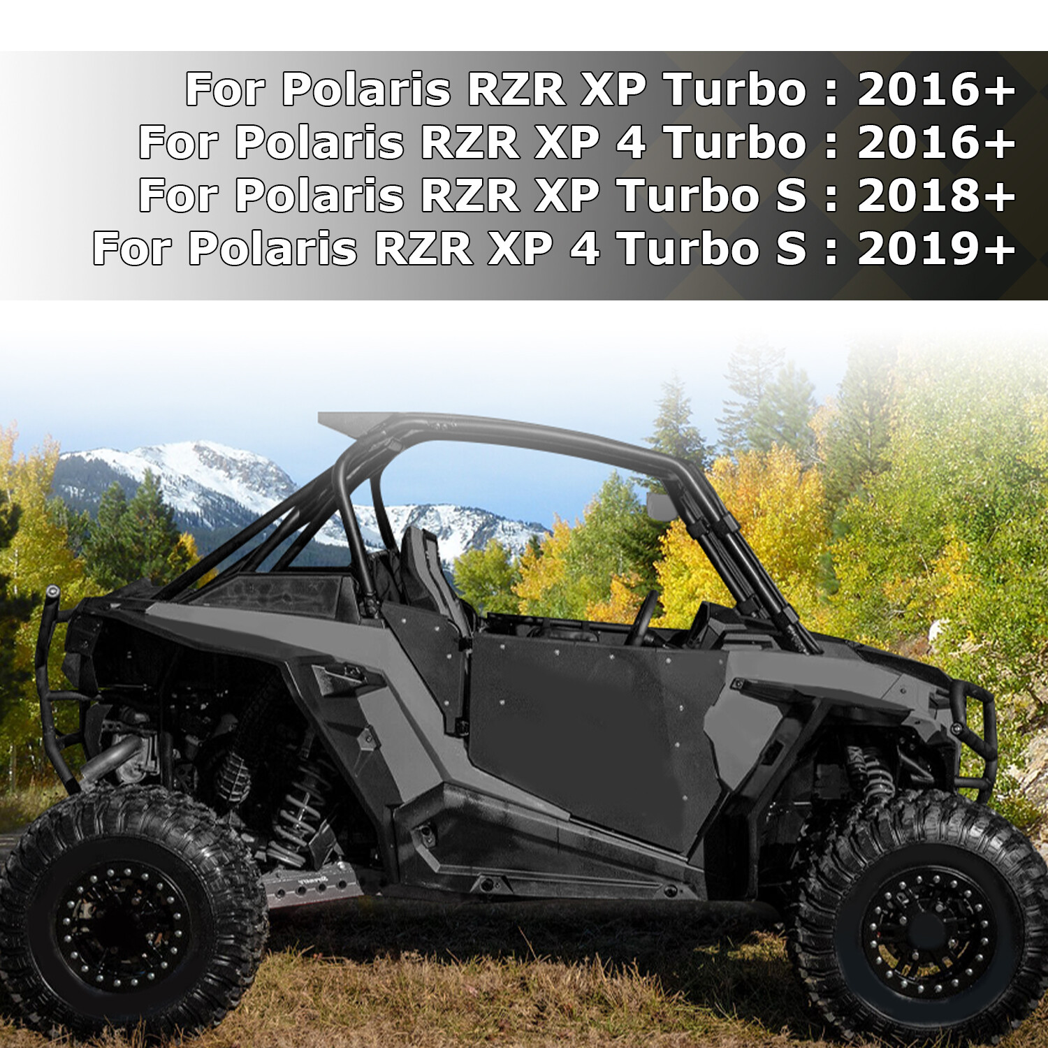 For Polaris RZR XP 1000 2014-2023 Fender Flares Mud Flaps Front & Rear Extended