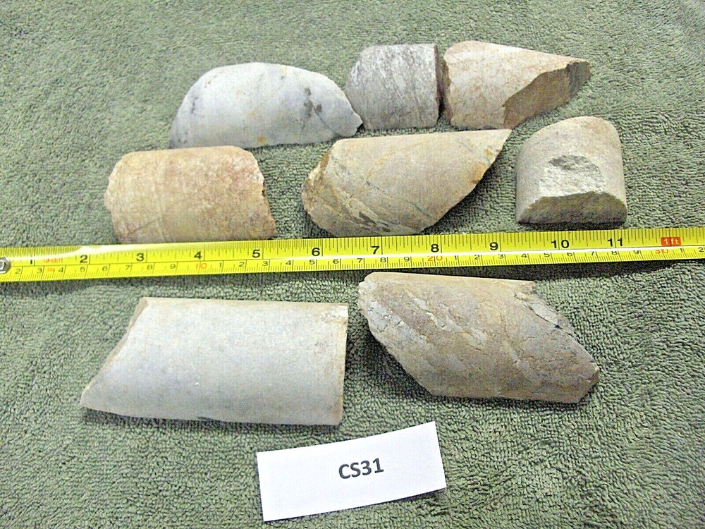 Split Core Samples From Alaska Gold Mine 8 Pieces Drill Core Samples CS31