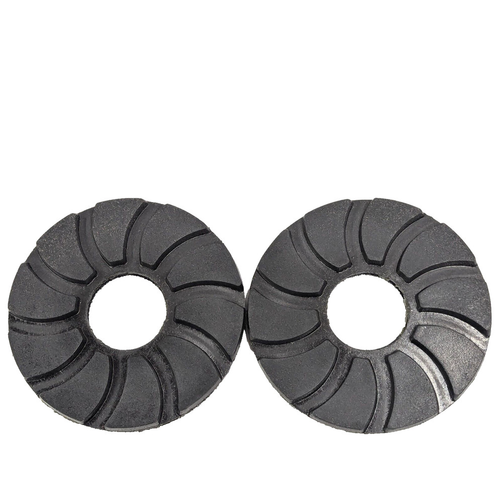 2 Pack 6" Buffing Disc Granite Marble Polish Wheel Hook And Loop Construction