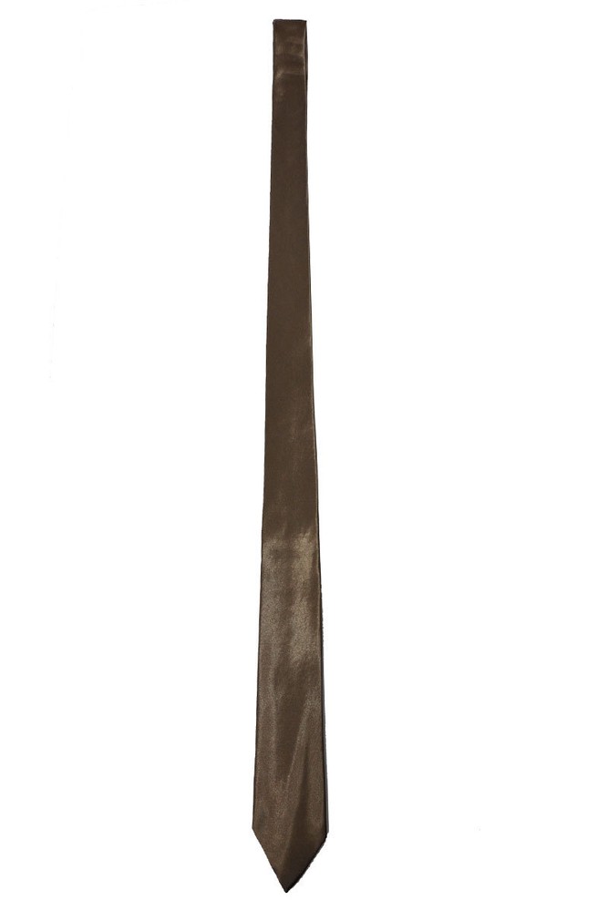 Men's solid color narrow tie width 2 1/2 inches