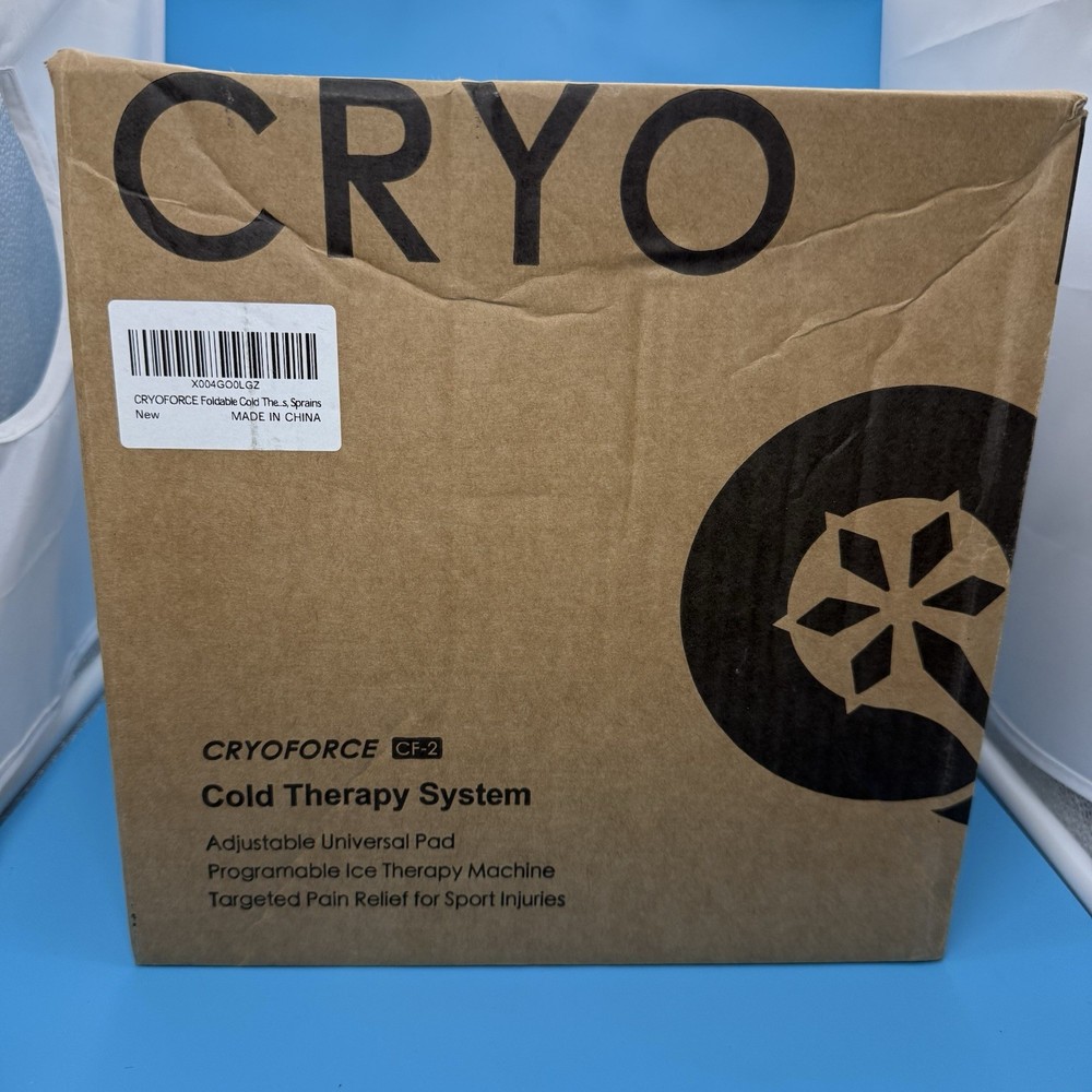 CryoForce Go CF-2 Cold Therapy System Portable Ice Machine Foldable White Black