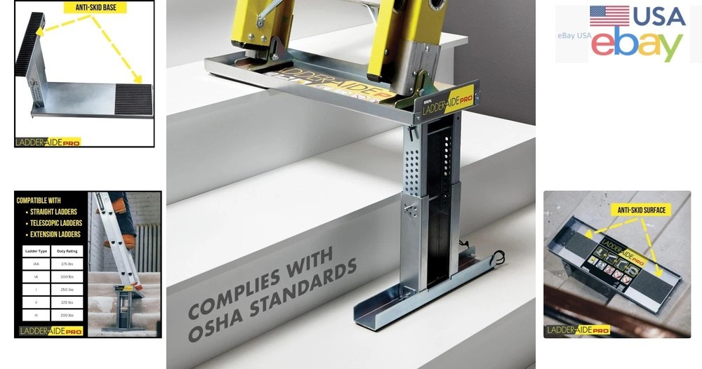 Ladder Extender and Stabilizer for Single and Extension Ladders, Easy Setup