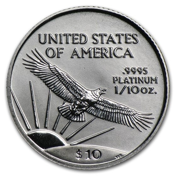1998 $10 American *PLATINUM* Eagle 1/10