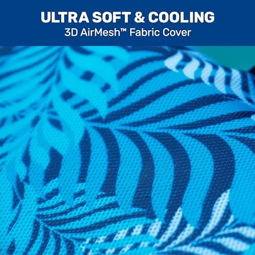 Aqua Oversized Contour Pool Float Lounge – Extra Large – Fabric-Covered