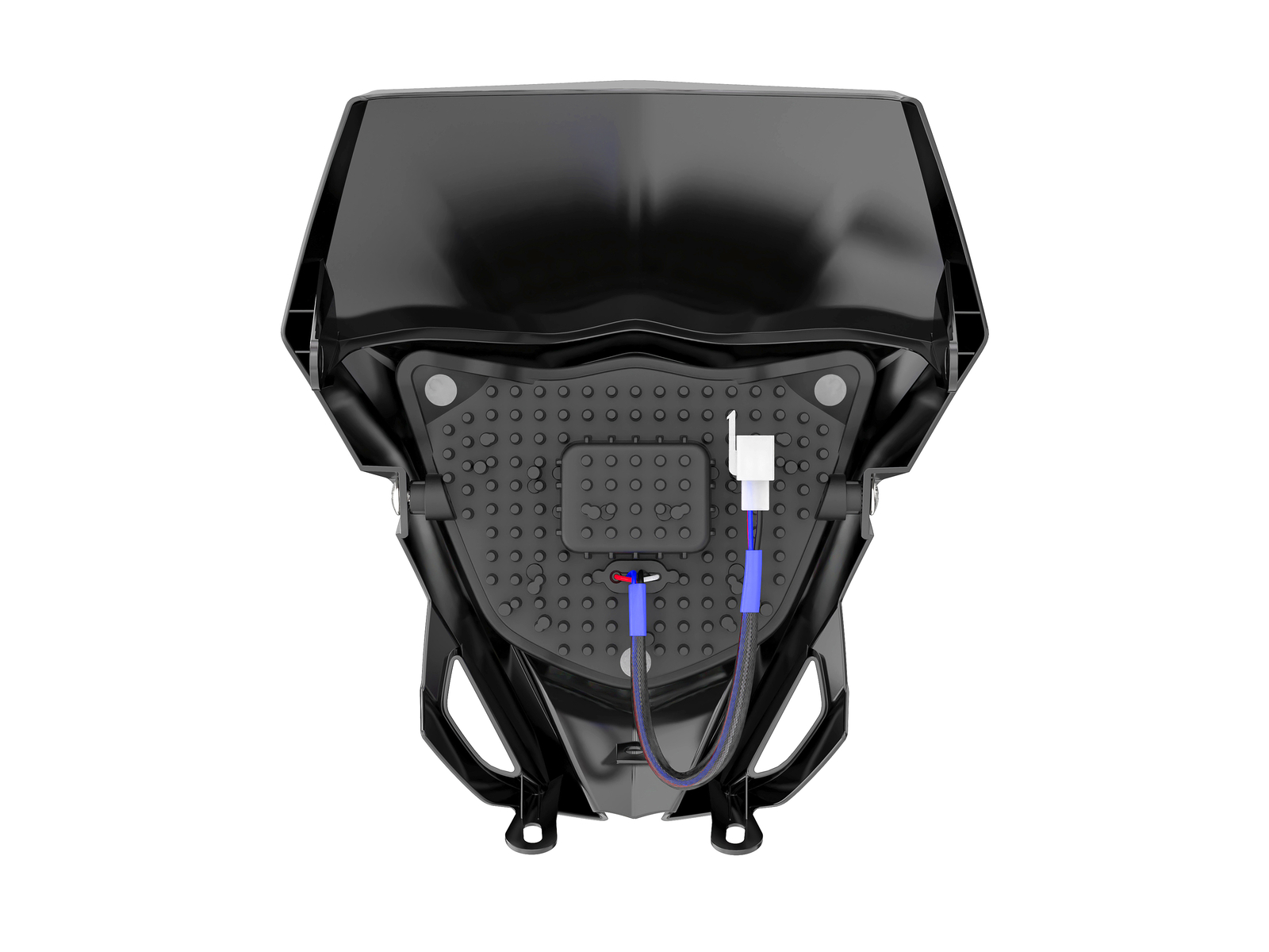 LED Headlight High Low Beam DRL Black Bezel For YAMAHA WR250F WR450F 2007-2024