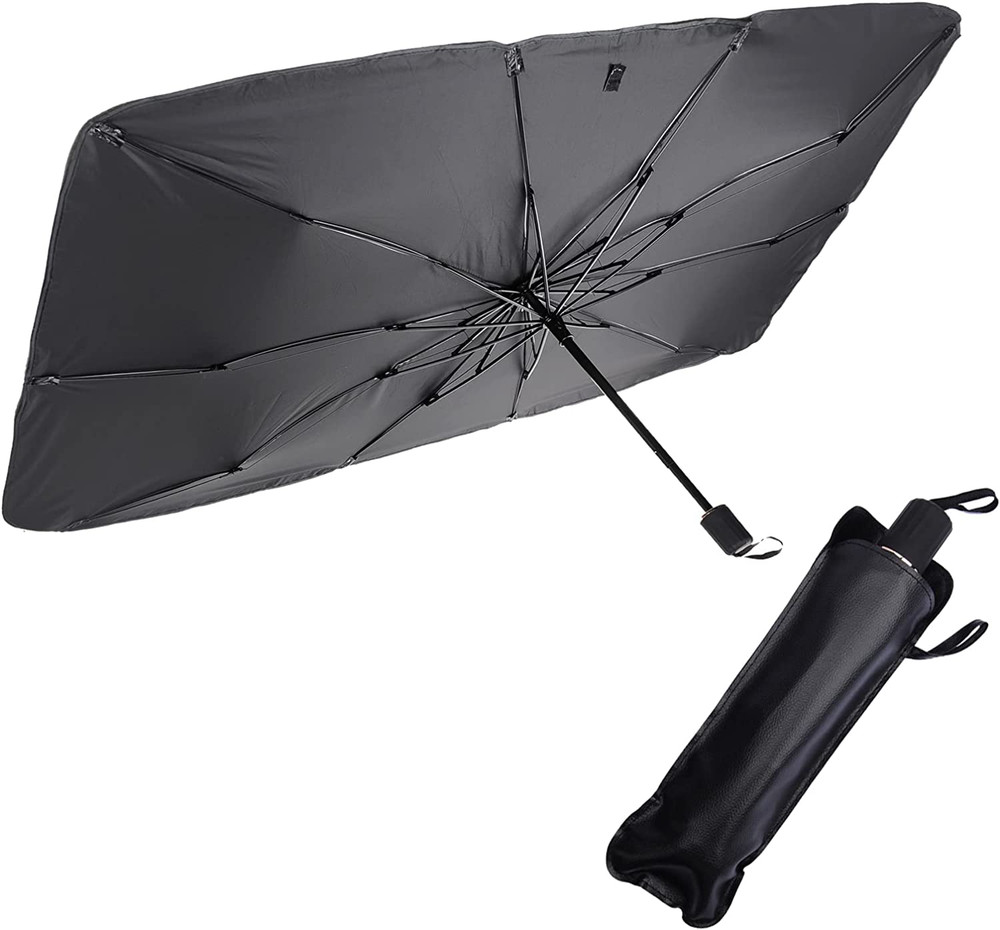 Foldable Car Windshield Umbrella - Sun Shade for Front Windows, Large Size