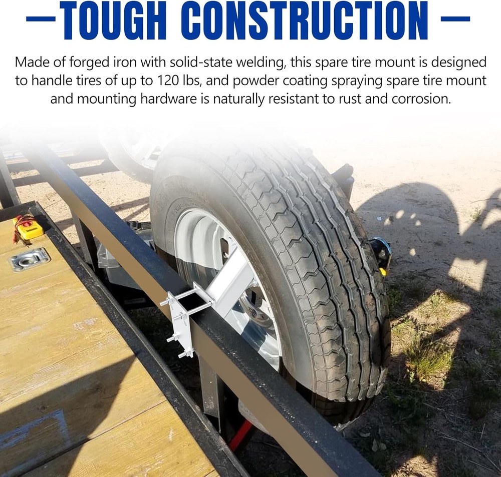 Trailer Spare Tire Side Mount Bracket