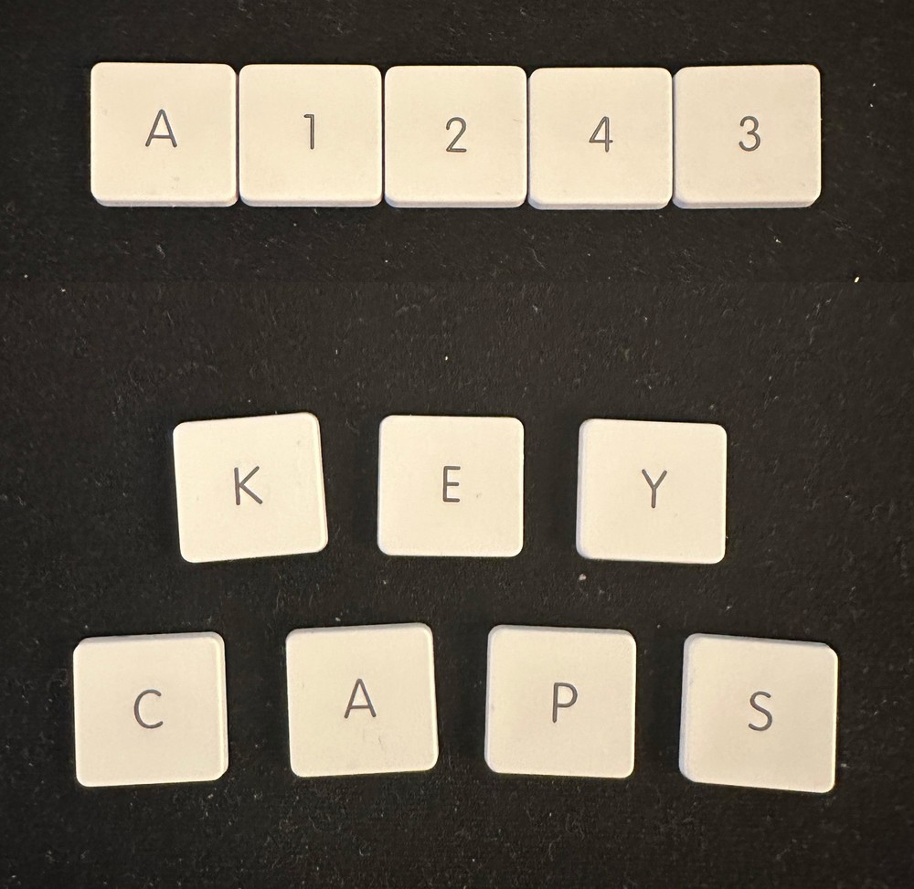 Replacement Key Cap with Scissors Hinge Spring for Apple Extended Keyboard A1243