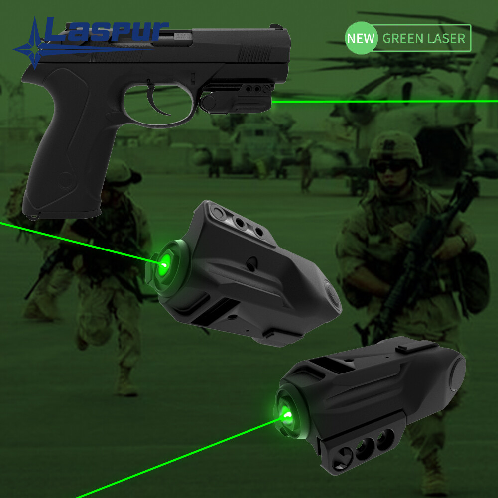 Laspur Smart Sensor Sub Compact Rail Mount Low Profile Green Laser Sight