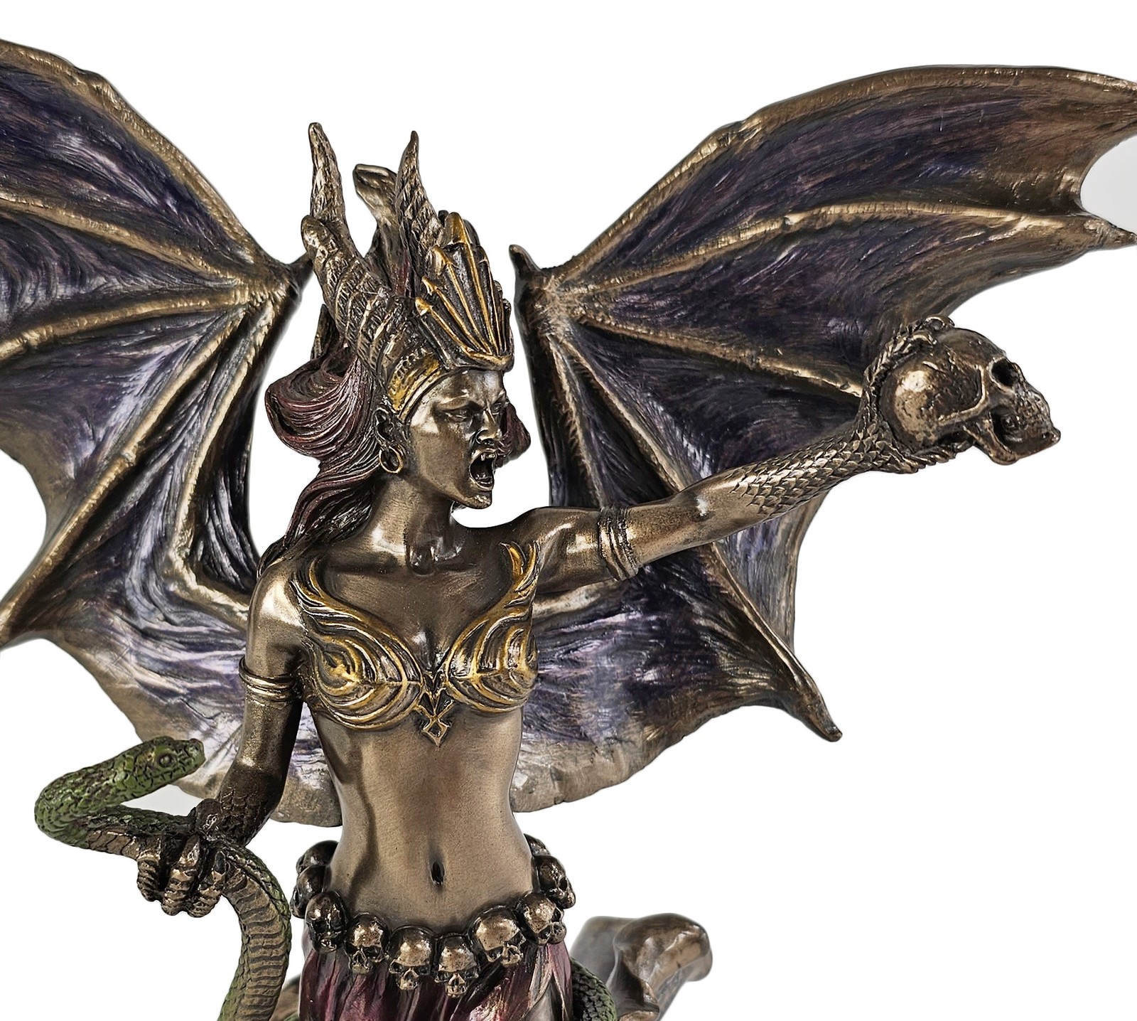 9 3/4" Lilith Queen of Demons Empress of Hell Statue Bronze Finish Statue