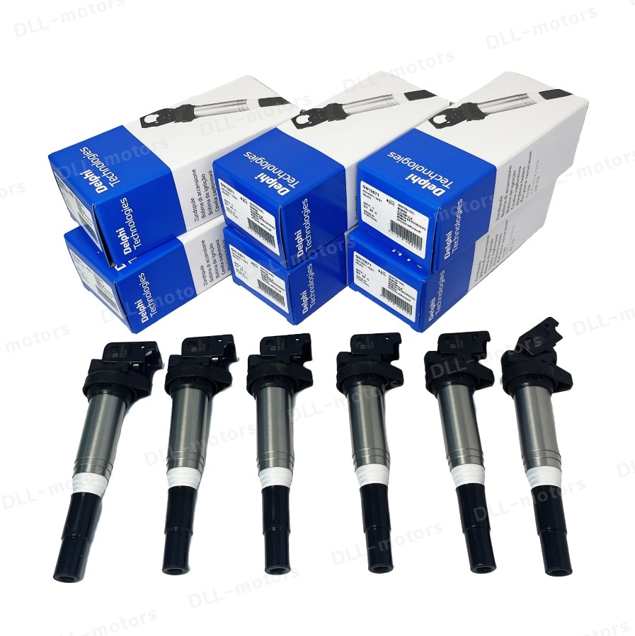 6PCS NEW Delphi Ignition Coil Metal Fits for BMW X3 X5 325 335 535 12138616153