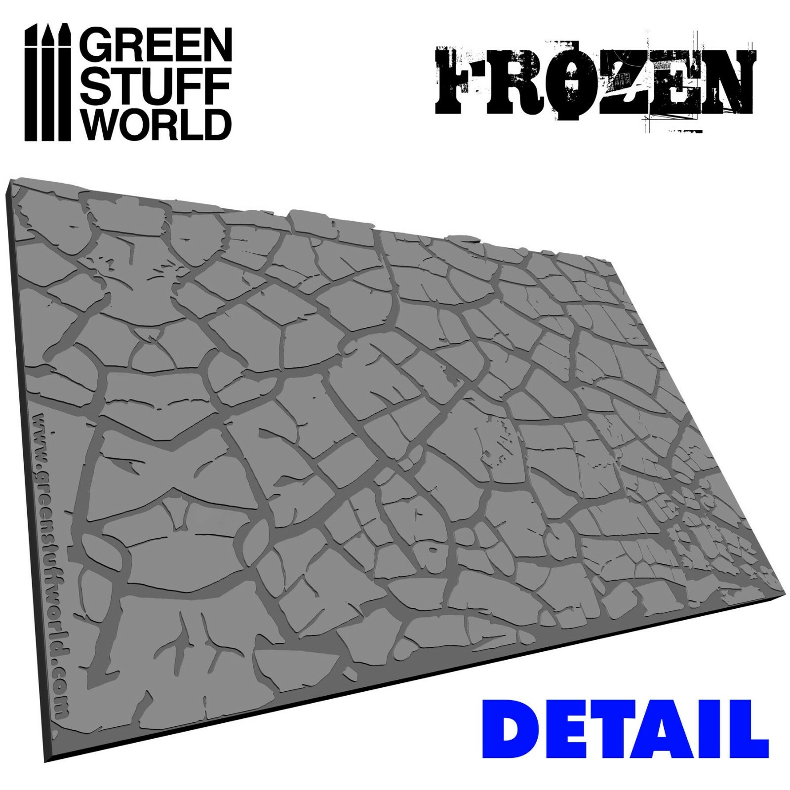 Frozen Drought Fields Texture Rolling Pin for Warhammer Bases