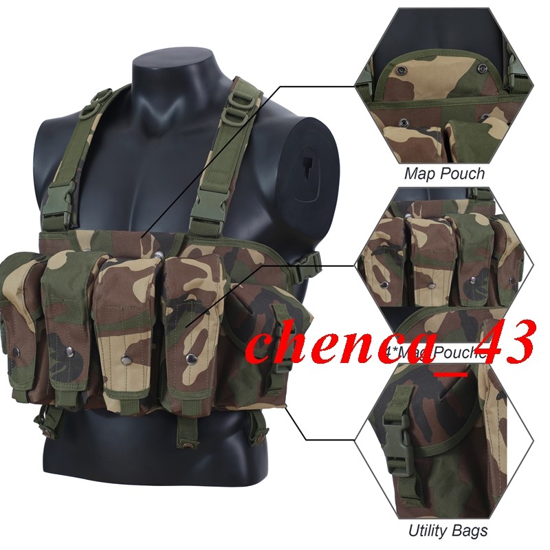 IN US!! Woodland Tactical Vest Chest Rig Russian Special Forces AK 6b13 Cos Gear
