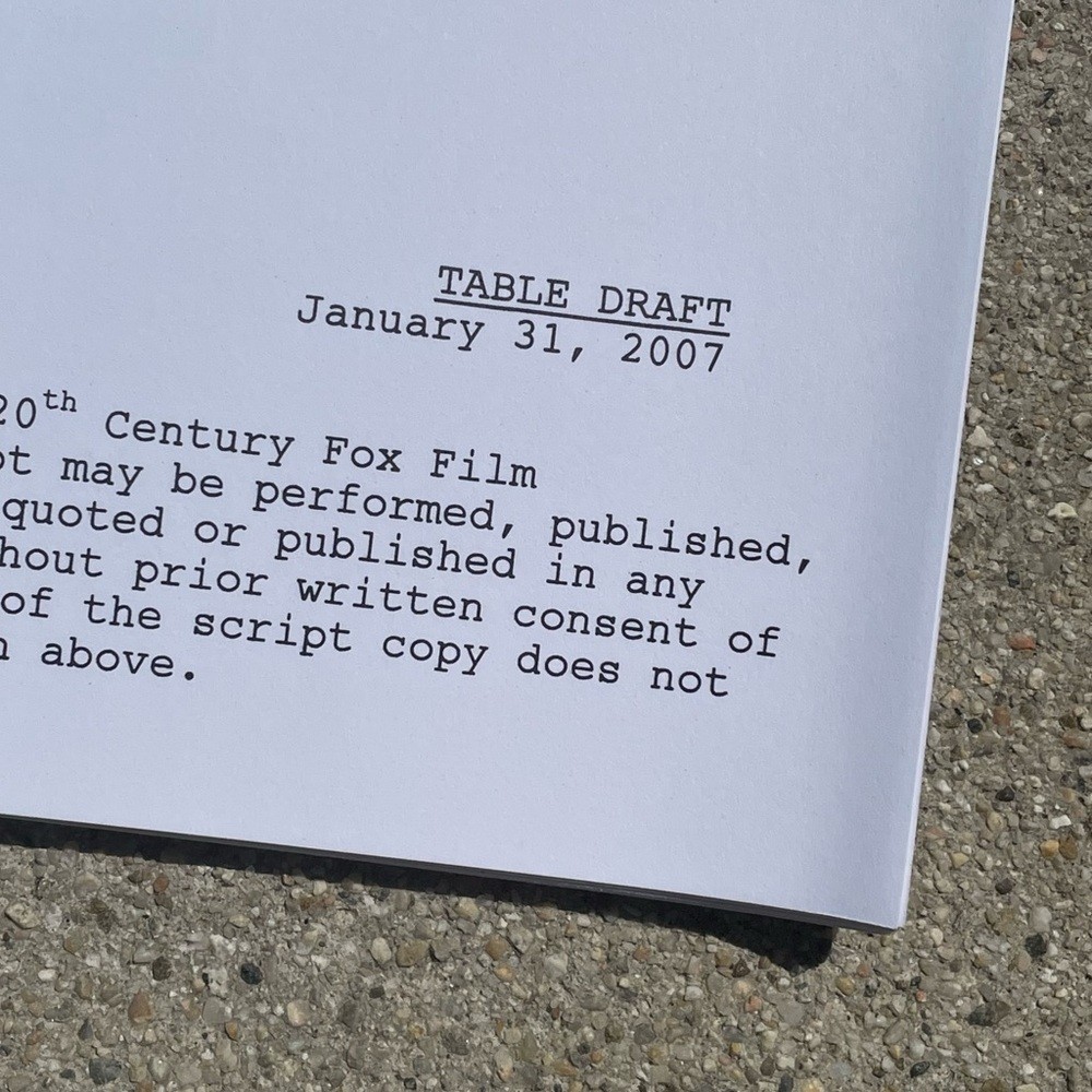 American Dad Rachael Macfarlane Hayley Smith Production Used Table Draft Script