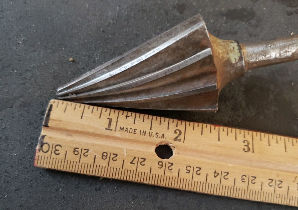 Antique Conical Pipe Reamer Burring Tool Head