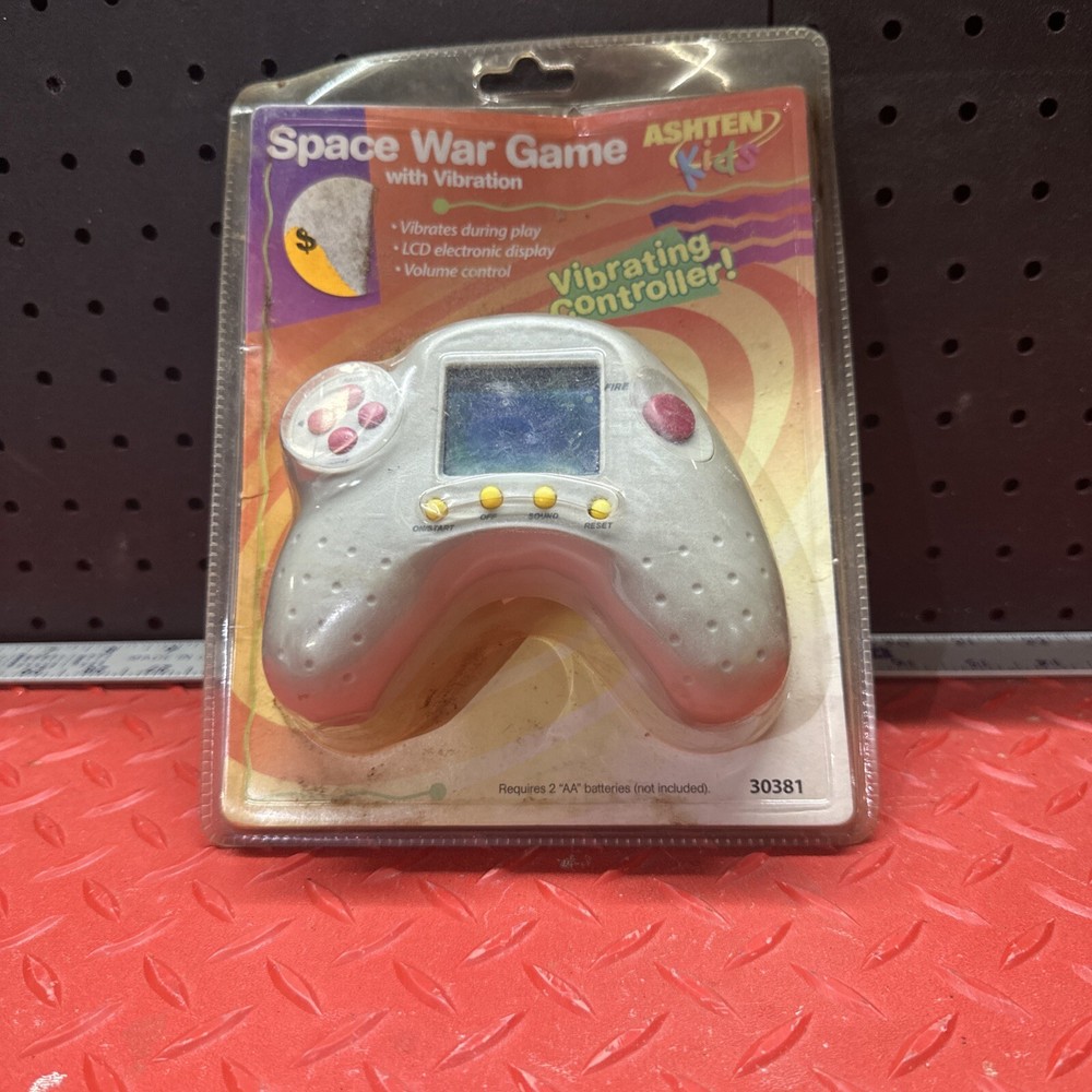 Space War Game Vibrating Controller Handheld Console With LCD Electronic Display