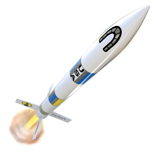 ESTES GENERIC E2X Flying Model Rocket Kit 2008 Single Bulk Pack Kit New Sealed