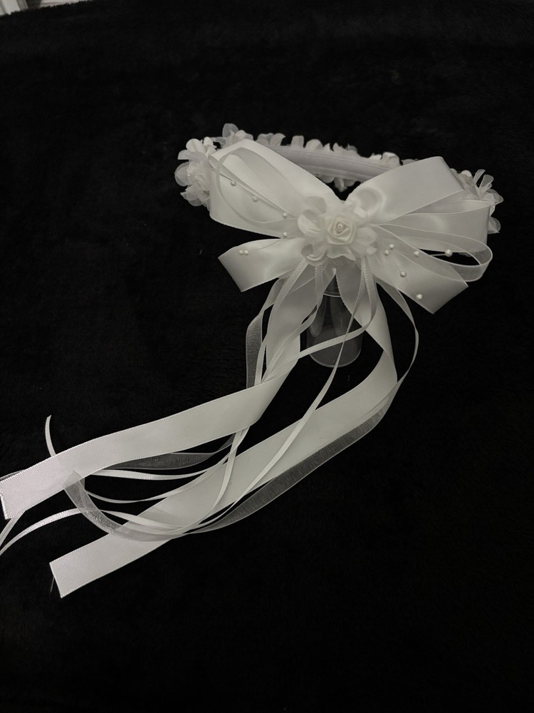Beautiful White First Communion Or Baptism Headpiece