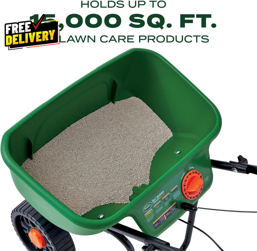 Turf Builder Edgeguard DLX Broadcast Spreader