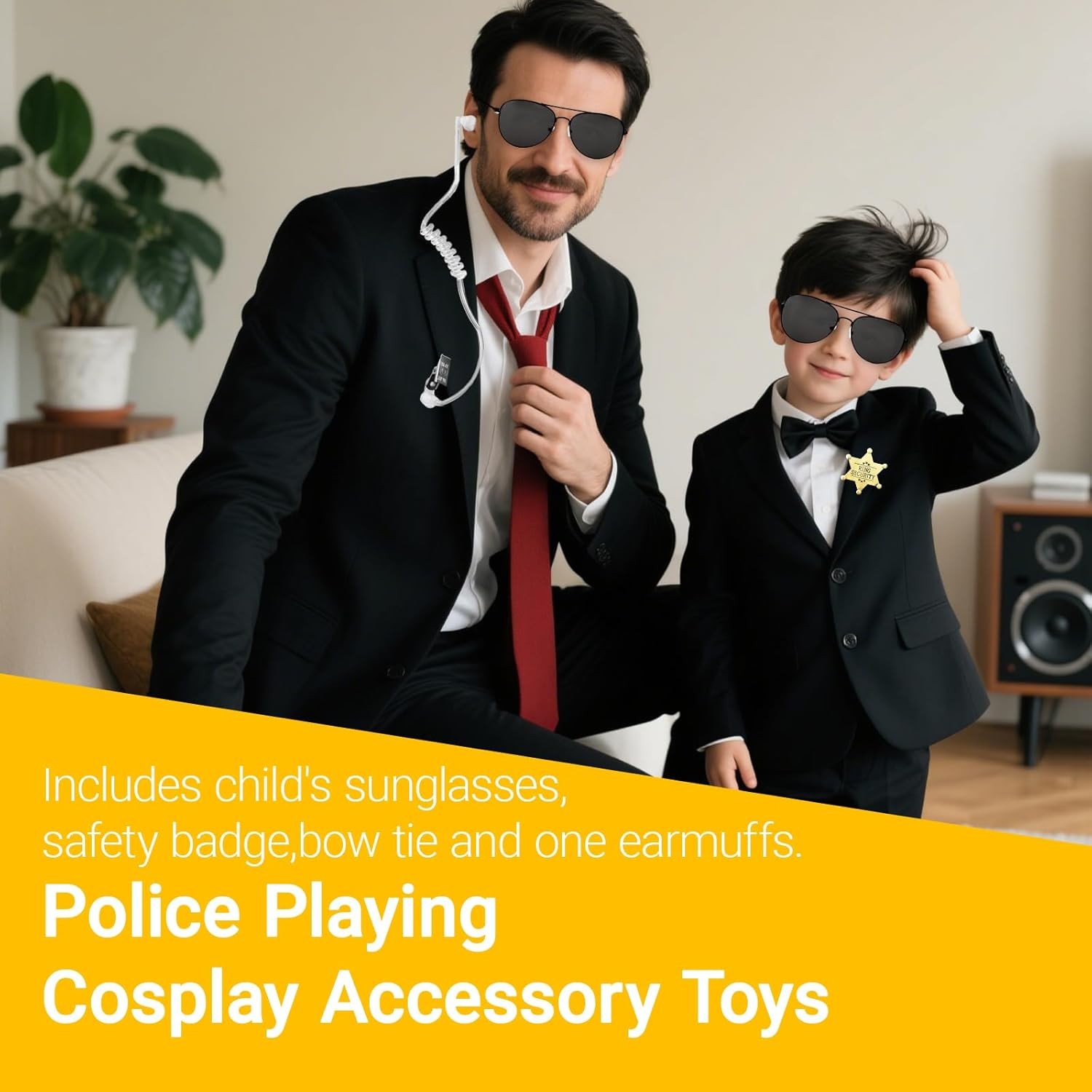 4 Pack Ring Wedding Bearer Set,Ring Security Wedding with Sun Glasses Security B