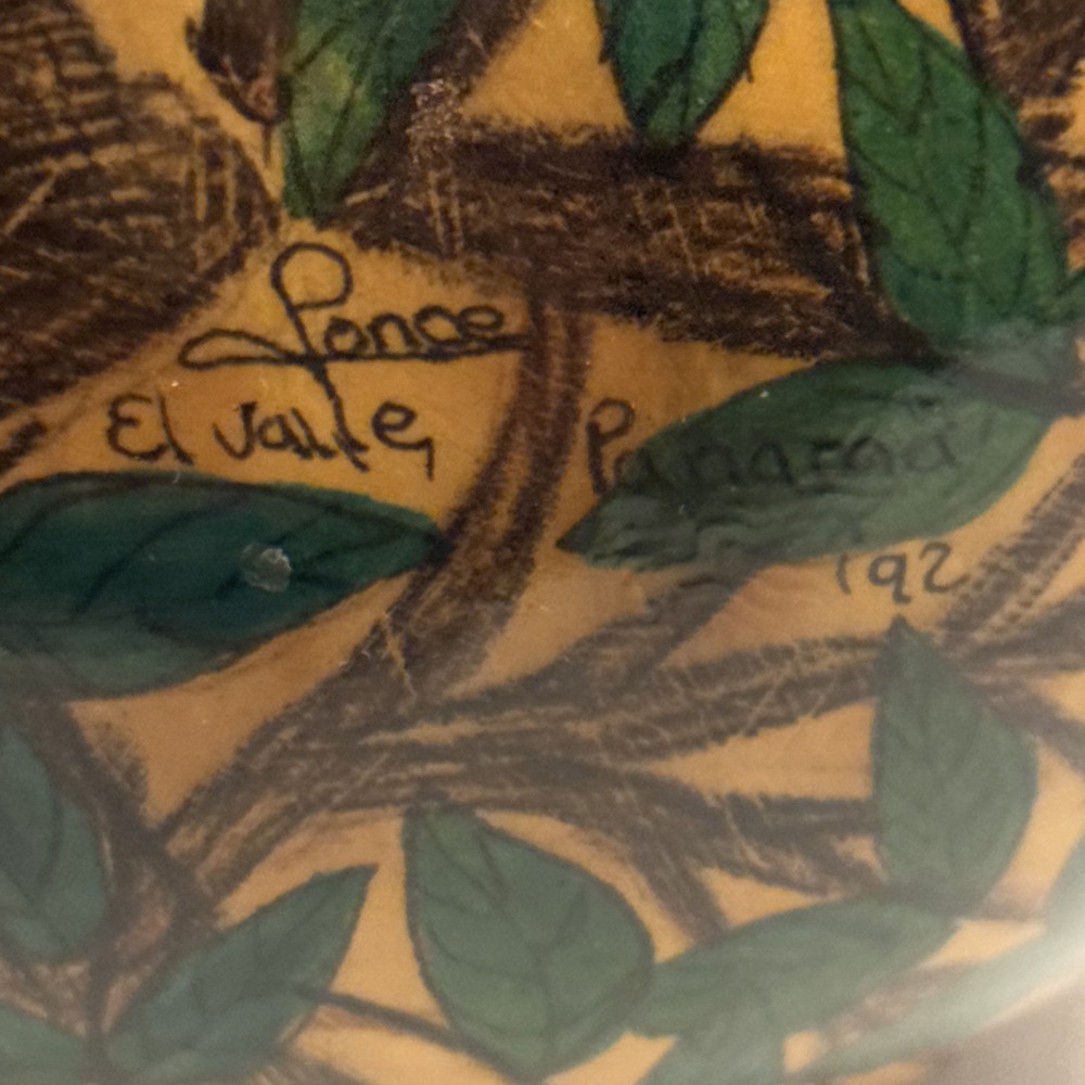 Hand-Painted Round Hanging Gourd