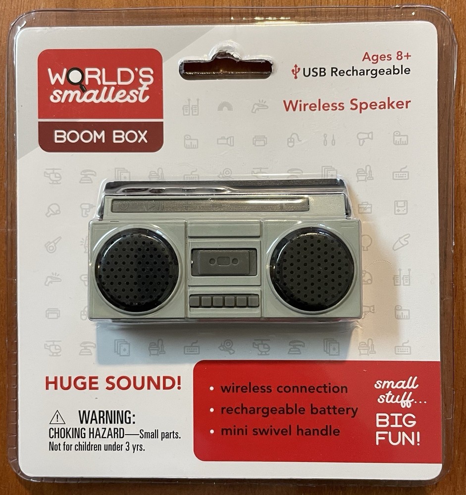 World's Smallest BOOM BOX Wireless Bluetooth Speaker