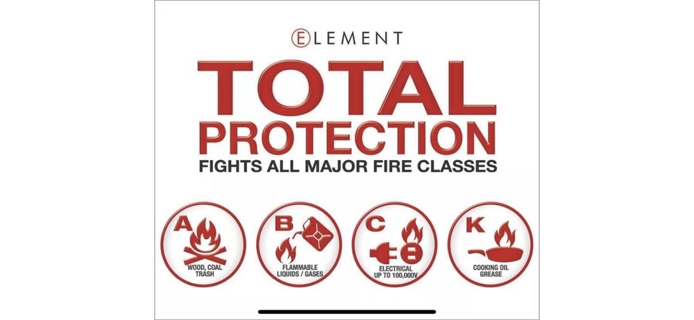 Element E50 Fire Extinguisher Stick 40050, 50 second discharge NO MAINTENANCE