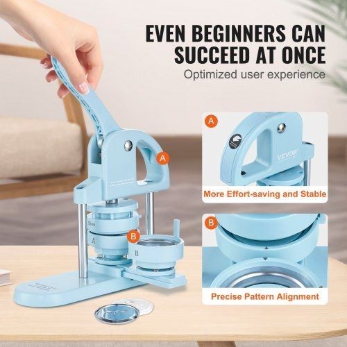 3IN1 Button Maker 1125228 inch253258mm Pin Maker 300pcs Button