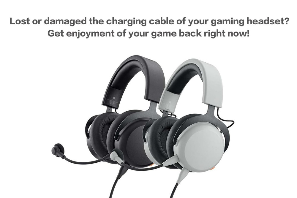 UNCLE LIGHT MMX150 Replacement Cable, Compatible with Beyerdynamic Black