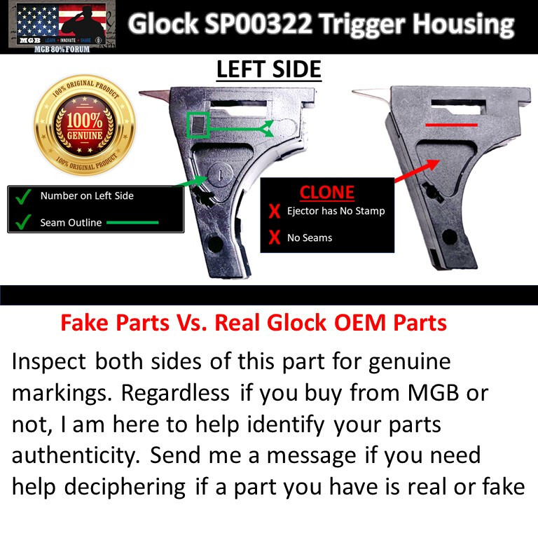 G26 OEM LPK Gen 3 Genuine Stamped Glock 26 Lower Parts Kit
