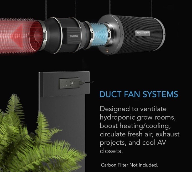 AC Infinity Cloudline Al-ClS4 Comes With Remote + 10 Ft Wire. -Please read Info-