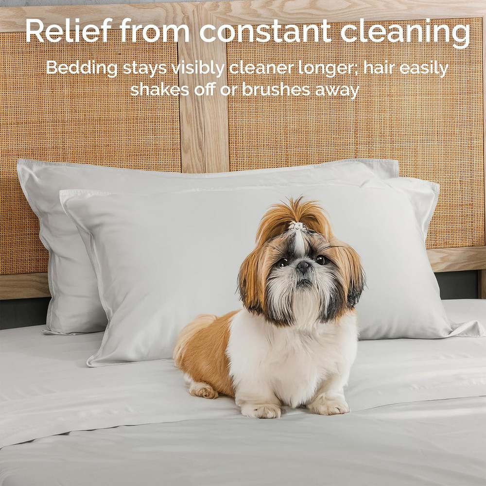 Cooling Bamboo Sheets Set with 2 Pillowcases - Soft & Hypoallergenic