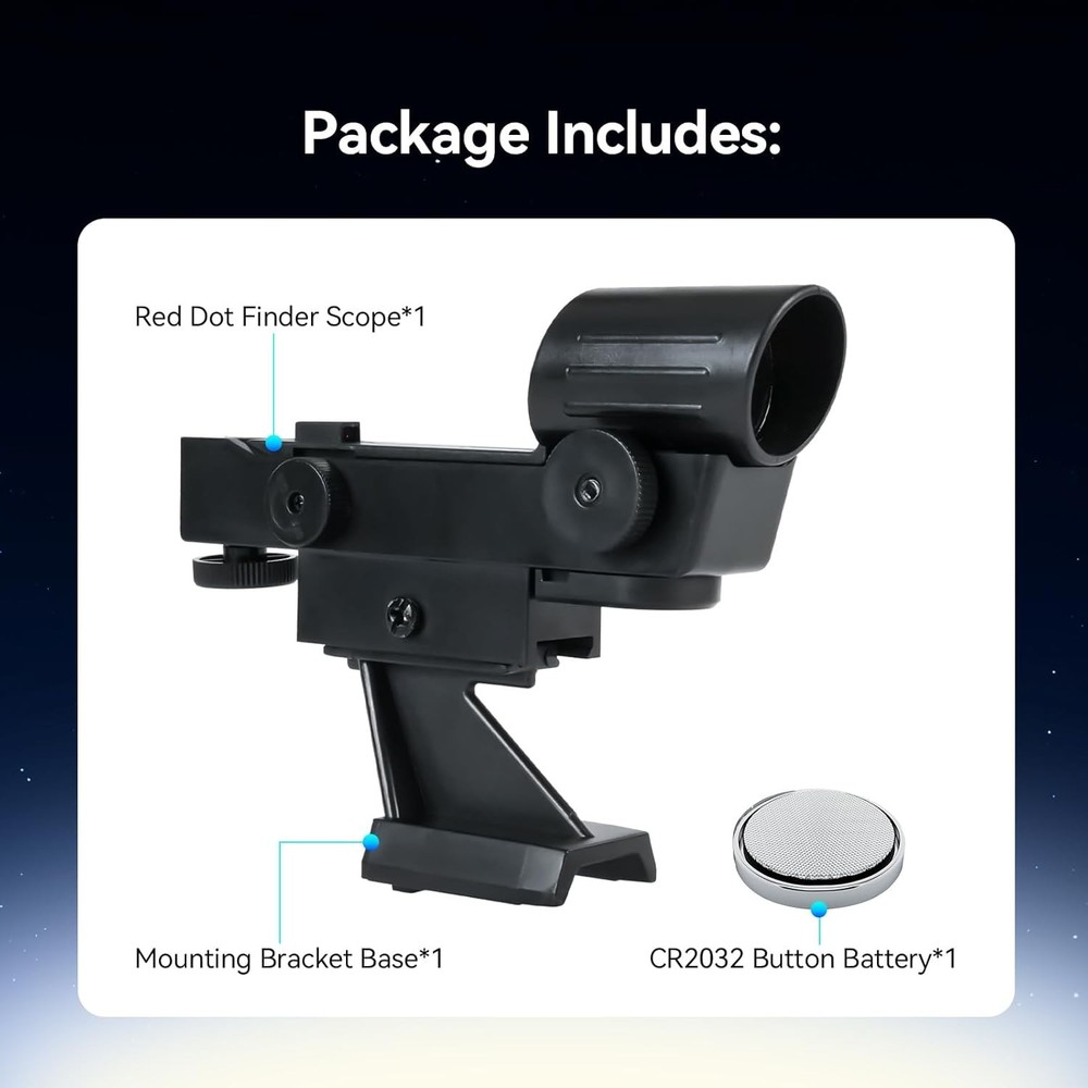Red Dot Finderscope, Star Pointer Compatible for Celestron 80EQ 80DX 90DX SE ...
