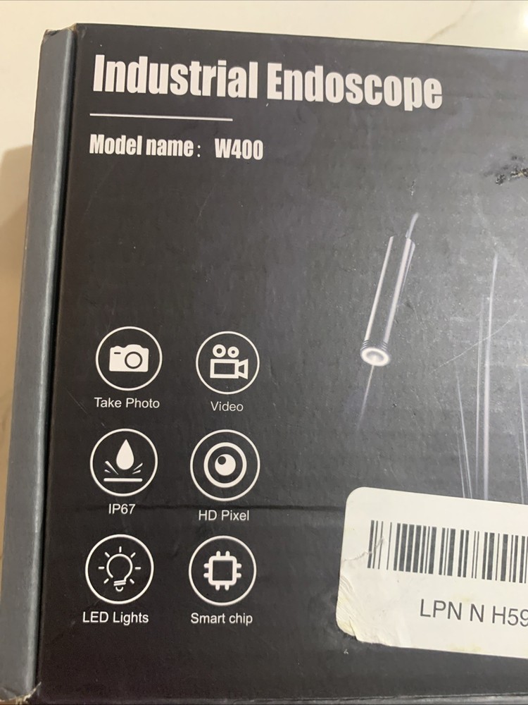 industrial endoscope borescope camera with light, 16.4 ft Length