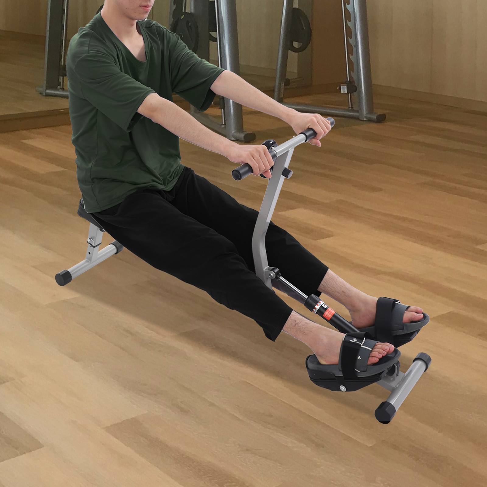 Home Rowing Machine Foldable Rowing Exercise Machine 12 Force Level Adjustable