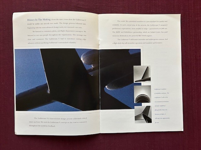 Gulfstream V 1995 Brochure