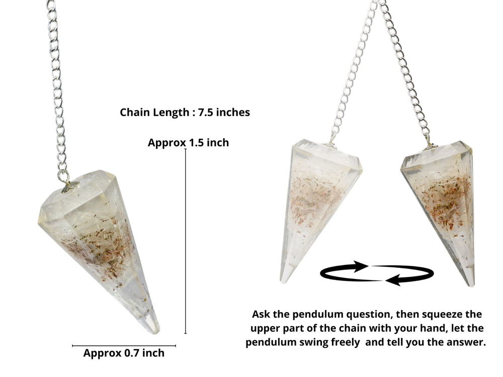 Selenite Orgone Pendulum