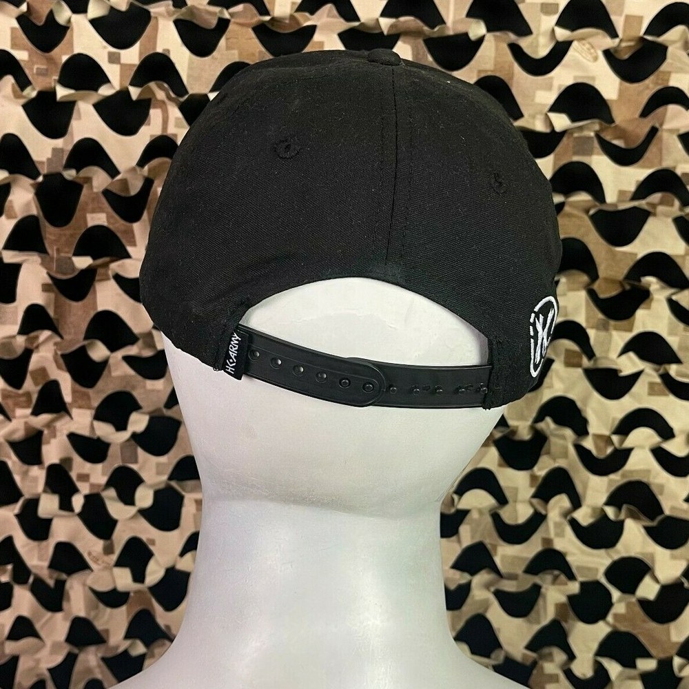 NEW HK Army Snap Back Typeface Hat - Black/White