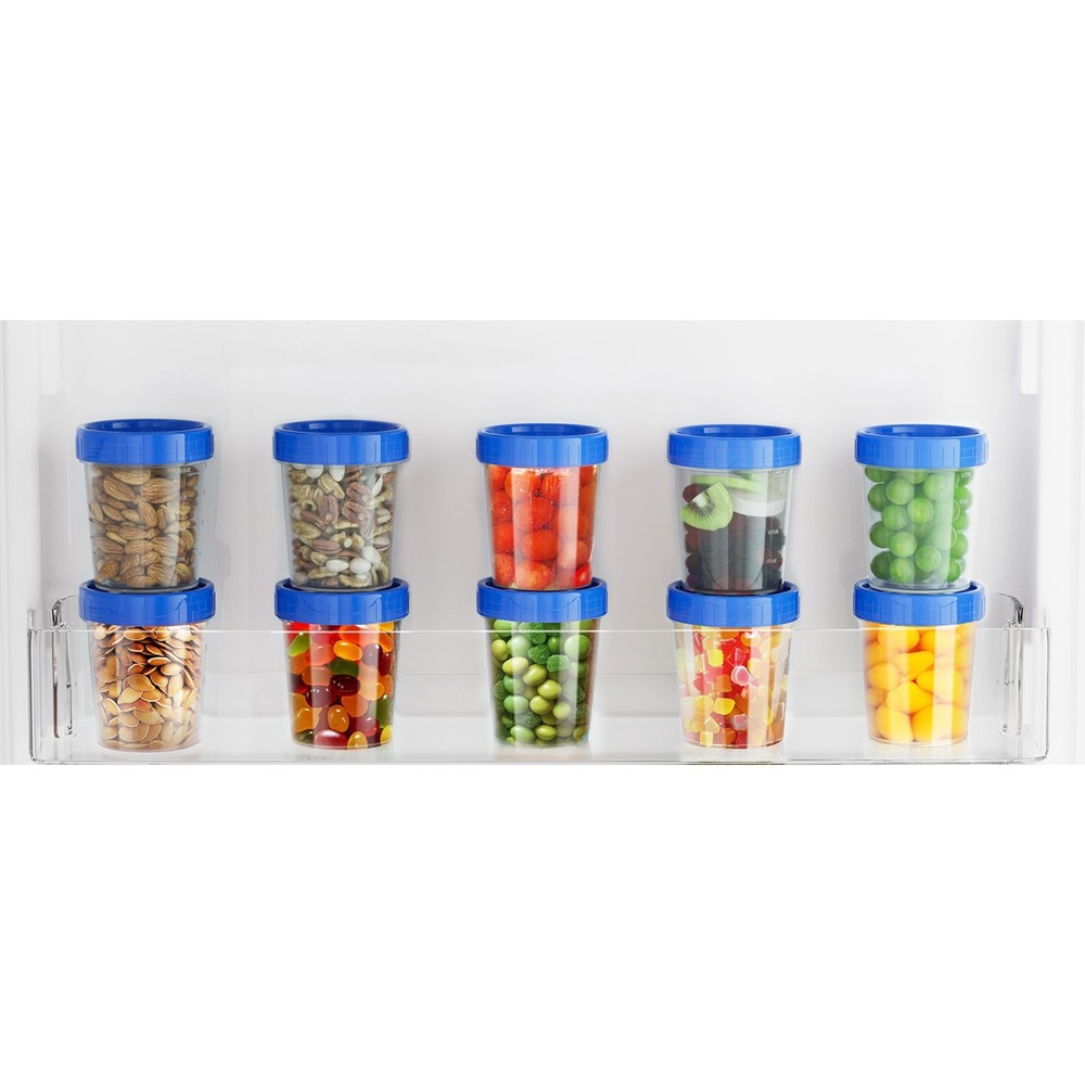 4fl oz Measuring Cup with Lid Leak Proof Seasoning Container Reusable Stackable