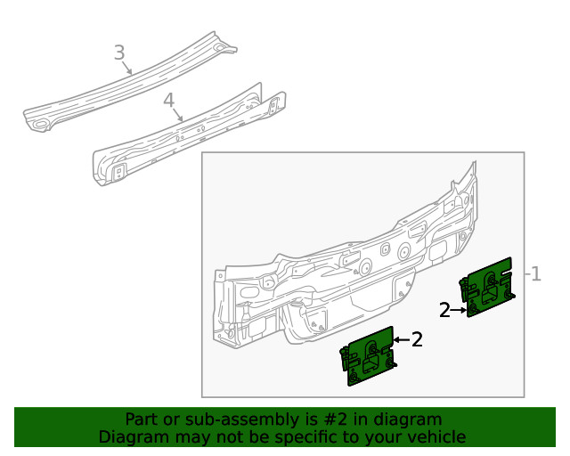 Genuine GM Extension Panel 13436186