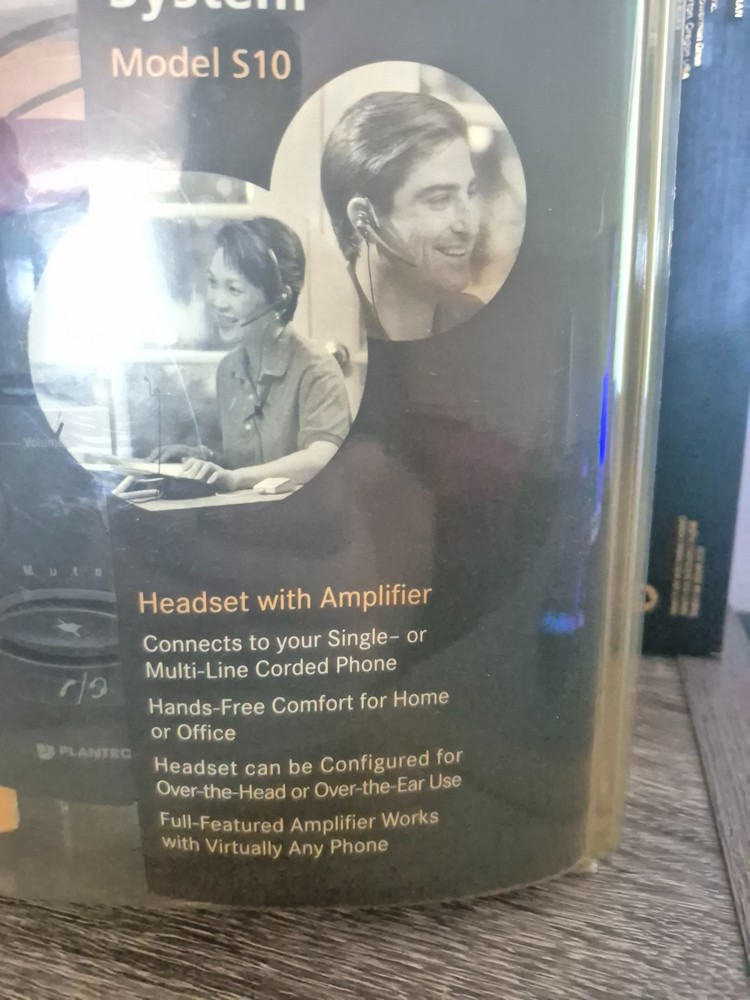 Plantronics Model S10 Telephone Headset System New In Box