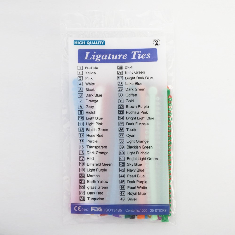 1000Pcs Dental Orthodontic Ligature Ties Braces Elastics Rubber Bands O-rings