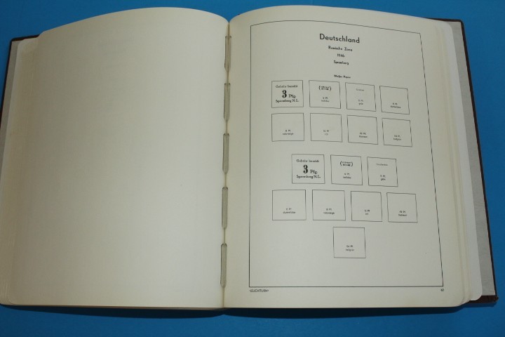 Germany Zones Locals 1945 Lighthouse Specialty Springback Album BlueLakeStamps