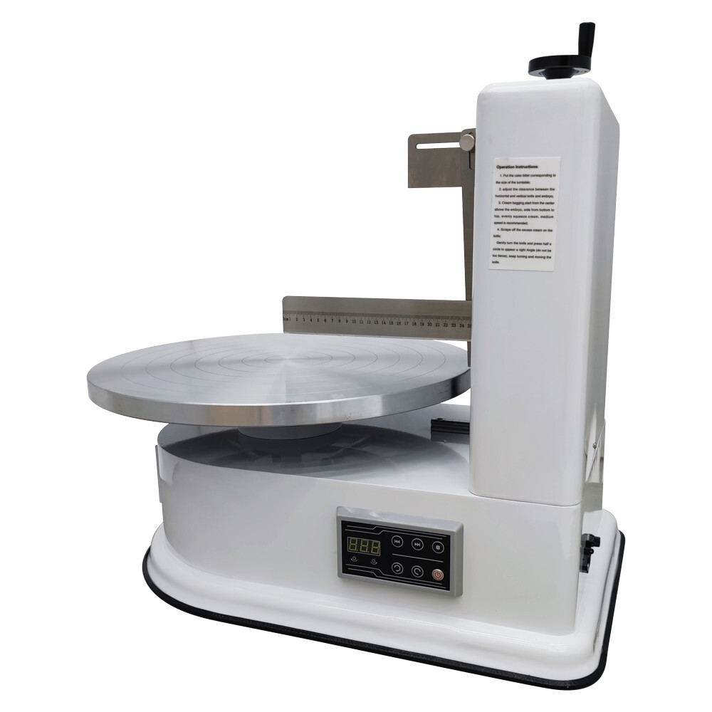 White Automatic Cake Spreading Machine Electric Cake Spreading Machine 110V 60W