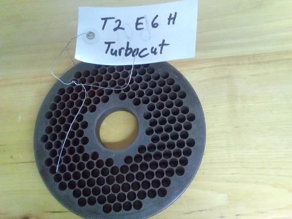 T2 E6 H Turbocut Meat Grinder Plate