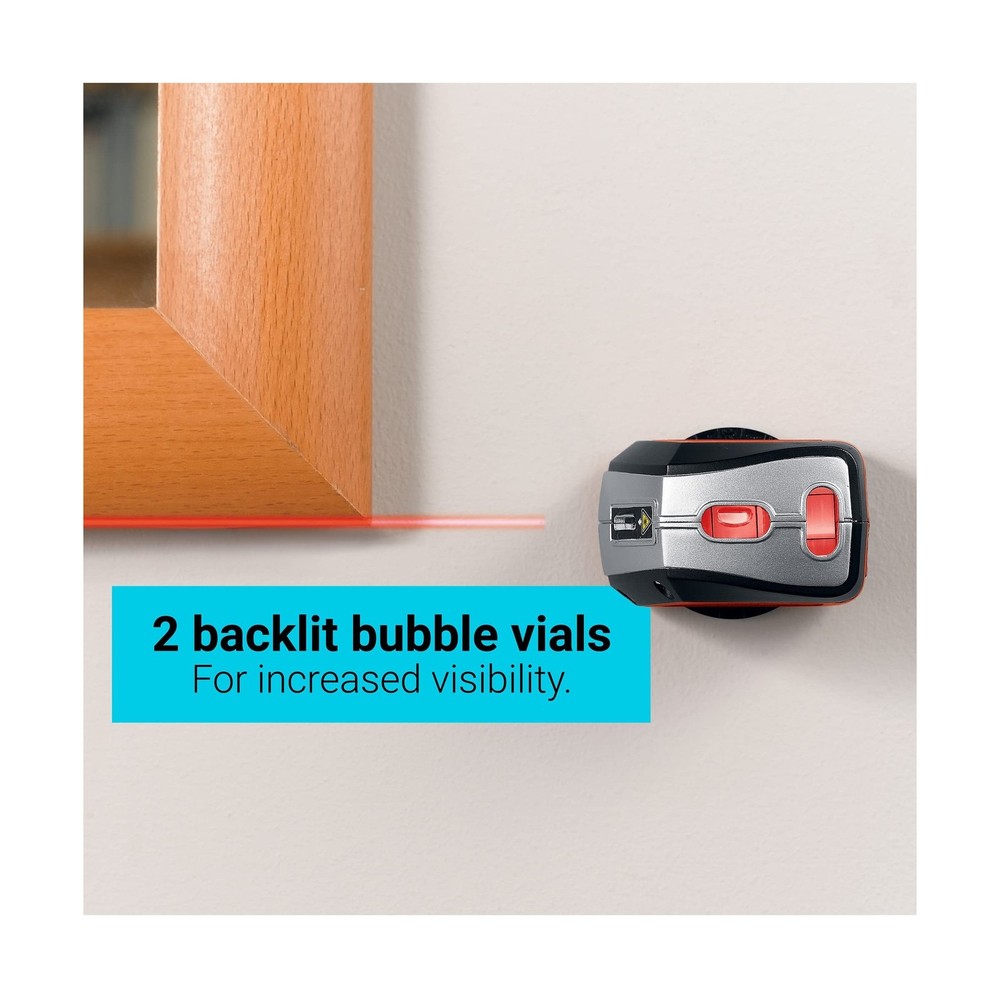 BLACK+DECKER Laser Level, Self-Leveling, 360 Degree Wall Attachment, AA Batte...