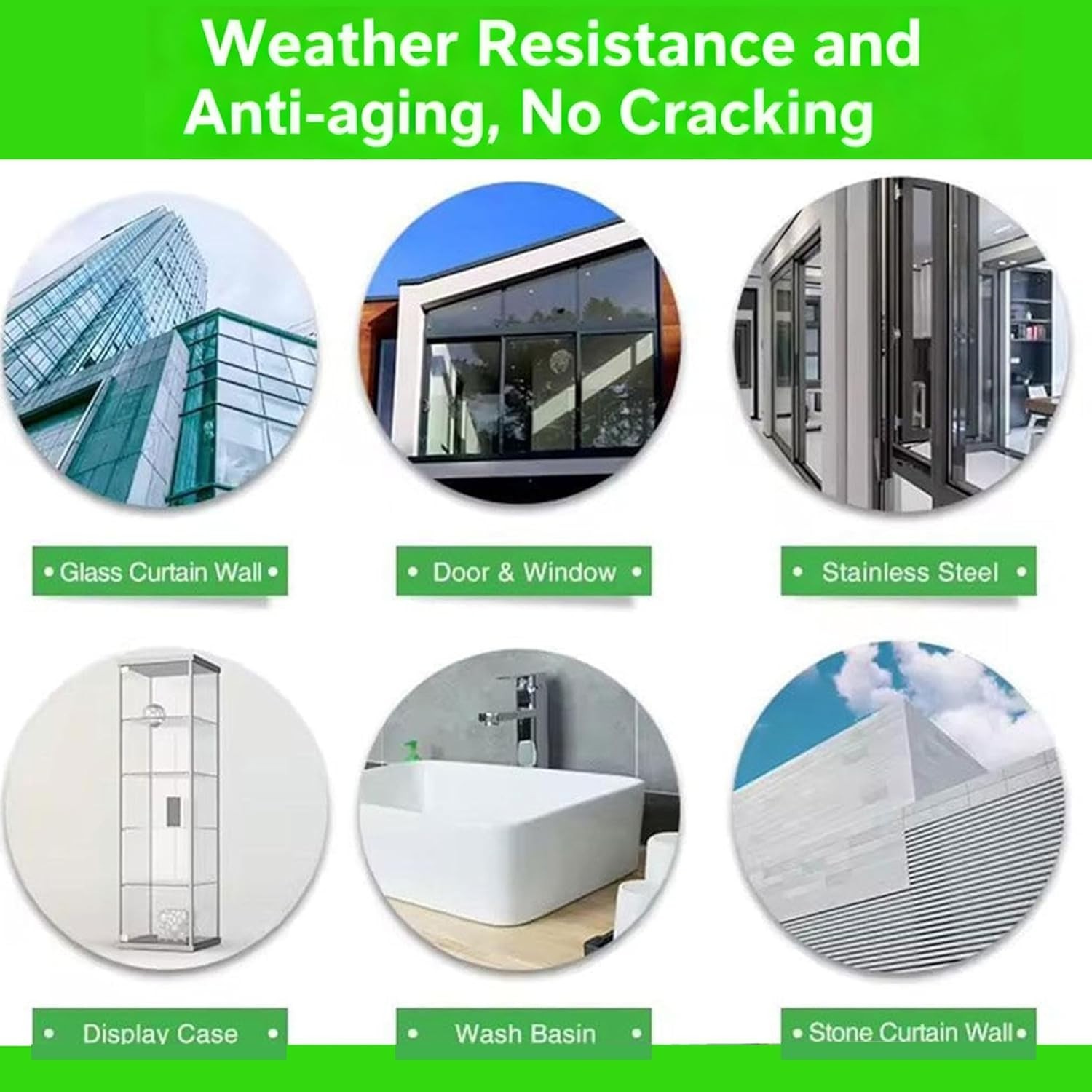 9900 Silicone Sealant Waterproof Adhesive Weatherproof Strong Bond Glass Metal