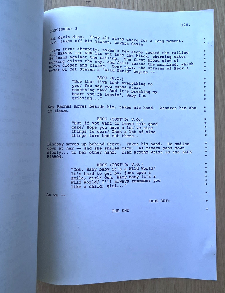 1997 Disturbing Behavior Scott Rosenberg Original 1998 Movie Script Horror